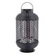 Haloo Outdoor Electric Portable Freestanding Floor Lantern Heater, Garden & Patio Heating, Tip Over Safety Switch, IP54 Resistant Rating, Oscillating Heat Setting with Revolving Distribution - Black