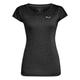 Salewa Women's Puez Melange Dry W T-shirt Hiking Shirt, Black Out Melange, XL UK