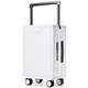 oscaurt Suitcase Trolley Wide Handles Hand Luggage Travel Suitcase with 4 Wheels, Lightweight ABS Hard Shell Suitcase TSA Lock Suitcase 20 Inch Luggage Carry On Luggage, A-White, Handgepäck 20 Zoll,