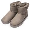 Winterboots ARA "Alaska", Damen, Gr. 42, grau (light, grau), Veloursleder, Lammfell, sportlich, Schuhe, Winterboots, Stiefel in bequemer Weite G (=weit)