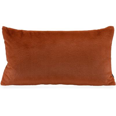 Dekokissen H.O.C.K. "Plushy", orange (orange, unifarben), B:70cm H:10cm L:40cm, Obermaterial: 100% Polyester. Füllung: 100% Polyester, Dekokissen_Sitzkissen_Kissenhüllen, samtweich, kuschelig, inkl. Füllung, Bezug mit Reißverschluss Image