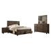 Loon Peak® Feliberto 4 Piece Bedroom Set in Rustic Golden Brown Wood in Brown/Yellow | 54.5 H x 64.15 W x 83.35 D in | Wayfair