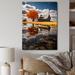 Highland Dunes Aarilyn Farmhouse Homestead Reflections Metal in Orange/White/Yellow | 32 H x 16 W x 1 D in | Wayfair