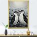 Red Barrel Studio® Beach Seagulls Haven Pointillism I On Canvas Print Canvas, Cotton in Black/White | 20 H x 12 W x 1 D in | Wayfair