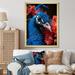 Latitude Run® Aziriah Teal Peacock Portrait Vibrant - Print Plastic in Blue/Green | 44 H x 34 W x 1.5 D in | Wayfair