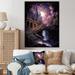 Darby Home Co Yann Pink Bridge Mystical Passageway Canvas, Cotton in Black/Brown/Indigo | 20 H x 12 W x 1 D in | Wayfair