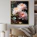 Red Barrel Studio® Caisi Egypt Lotus Serenity II Framed On Canvas Print Canvas, Cotton in Black/Green/Pink | 20 H x 12 W x 1 D in | Wayfair