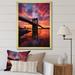 Latitude Run® Stansky Colorful New York Photo At Night II On Canvas Print Plastic in Black/Blue/Red | 44 H x 34 W x 1.5 D in | Wayfair