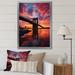 Latitude Run® Stansky Colorful New York Photo At Night II On Canvas Print Metal in Black/Blue/Red | 40 H x 30 W x 1.5 D in | Wayfair