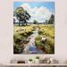 August Grove® Pastoral Bliss Sheep Landscape III - Animals Wall Art Prints Canvas, Cotton in Green | 20 H x 12 W x 1 D in | Wayfair