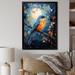 Red Barrel Studio® Birds Birds Of Moon - Animals Canvas Print Canvas, Cotton in Blue/Orange | 20 H x 12 W x 1 D in | Wayfair