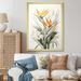 Red Barrel Studio® Birds Of Paradise Paradise III - Floral & Botanical Canvas Wall Art Plastic in Green/Orange/White | Wayfair