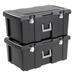 Sterilite 16 Gallon Lockable Footlocker w/ Wheels, Black (2 Pack) 18429001 Plastic | 13.8 H x 17.6 W x 31.25 D in | Wayfair 2 x 18429001