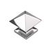 Hickory Hardware 1 1/4" Length Square Knob Multipack Metal in Gray | 1.25 H x 1.25 W x 1.25 D in | Wayfair P3015-14-10B