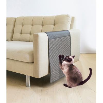 Precious Tails Cat Scratching Sofa Guard Vegan Leather Furniture Protector - Precious Tails E5018SGL-GRY