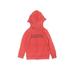 OshKosh B'gosh Zip Up Hoodie: Red Print Tops - Kids Girl's Size 5