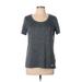 Nike Active T-Shirt: Gray Marled Activewear - Women's Size Large
