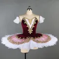 Tutu de ballet professionnel pour enfants et filles vêtements de danse de ballet fzLake rouge robe