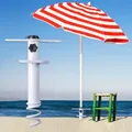 Injecteur de parapluie de plage coupe-vent support de base de parapluie de sable piquet