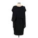 Jessica Simpson Casual Dress - Mini Crew Neck Short sleeves: Black Print Dresses - Women's Size 10