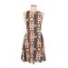 H&M Casual Dress - A-Line: Orange Aztec or Tribal Print Dresses - Women's Size Medium