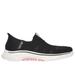 Skechers Women's Slip-ins: GO WALK 7 - City Lights Slip-On Shoes | Size 7.0 | Black | Textile/Synthetic | Machine Washable