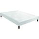 Sommier confort médium + pieds ecru 150x190