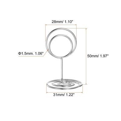 12pcs Table Number Holders 50mm Tall 31mm Base Width Mini Round