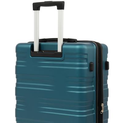 24" Hardside Expandable Luggage Camp Trunks, Antique blue green