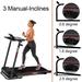 Folding Treadmill with Desk - 2.5HP Compact Electric Treadmill