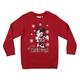 CERDÁ LIFE'S LITTLE MOMENTS Baby Boys Christmas Weihnachtspulli Minnie Mouse Weihnachtspullover Kinder Mädchen-Offizielle Disney Lizenz Cardigan Sweater, Rot, 8 Jahre