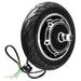 Arealer 10 Electric Scooter Front Tire with Hub Motor Solid Electric Scooter Wheel 48V 500W Brushless Dis Brake Hub Motor E Bike Motor Replacement for KUGOO M4 / M4 Folding Electric Scooter