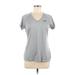 Under Armour Short Sleeve T-Shirt: Gray Tops - Women's Size Medium
