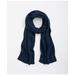 Brooks Brothers Women's Merino Wool and Cashmere Blend Cable Knit Scarf | Navy