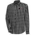 Men's Antigua Black Philadelphia Flyers Carry Tri-Blend Button-Down Long Sleeve Shirt