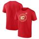 Men's Fanatics Branded Red Calgary Flames 2023 NHL Heritage Classic Primary Logo T-Shirt