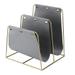 Magazine Rack Simplistic Sturdy Faux-Leather User-Friendly Newspaper Holder For Room Office