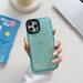 Compatible with iPhone 13 Pro Max Case 6.7 inch Cute Bright Color with Bling Glitter Diamond Clear Crystal Phone Case Shockproof Sparkle Len for Women Girls for iPhone 13 Pro Max - Mint