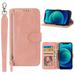 K-Lion for Samsung Galaxy S23 Crossbody Case Premium PU Leather Zipper Shockproof Wallet Case Card Slots Full Protection Case Cover with Shoulder & Lanyard Strap for Women Girls Pink