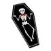 KIHOUT Flash Deals Halloween Coffin Mat Halloween Party Skull Decoration Floor Mat Halloween Dark Skull Plush Floor Mat