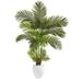 Nearly Natural 5ft. Areca Palm Artificial Tree in White Planter