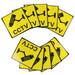 10Pcs CCTV Video Surveillance Security Camera Alarm Sticker Warning Signs