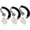 Premium Replacement Earbuds Ear Tips + Ear Hook Loops + Foam Spare + Earpads Fit Kit for Plantronics CS540 Savi W440 W740 W745 WH500 EarLoops EarHook Ear Bud Sleeve Part (Mixed S/M/L)