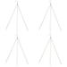 4Pcs Hanging Basket Chains Hanging Flower Pot Chains with Hooks 304 Stainless Steel Garden Flower Pot Plant Hangers Replacement 41.5cm/16.3in
