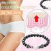 Kiplyki Wholesale Ladies Personality Fashion Oval Magnetic Black Gallstone Beaded Beach Anklet