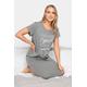 Lts Tall Grey 'Dreams Come True' Midaxi Nightdress 22-24 Lts | Tall Women's Nightshirts & Nightdresses