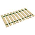 The Furniture King King Size Wood Bed Slats Custom Platform Plank Bed Frame Support Bunkie Boards Attached with Dark Green Strapping 78.50 Wide