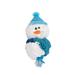 Ruffle N Treat Festive Snowman Dog Toy, One Size Fits All, Multi-Color