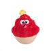 Wobblers Cupcake Dog Toy, One Size Fits All, Red / Tan