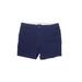 Lands' End Khaki Shorts: Blue Solid Bottoms - Women's Size 18